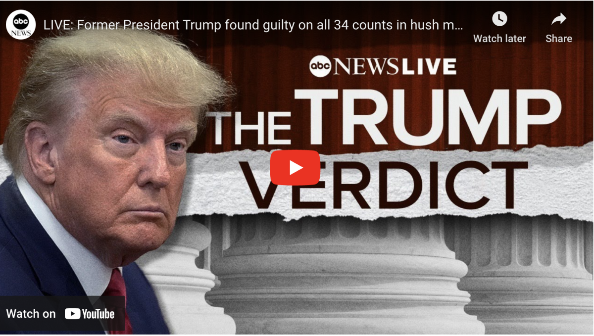 Trump found guilty on all 34 counts